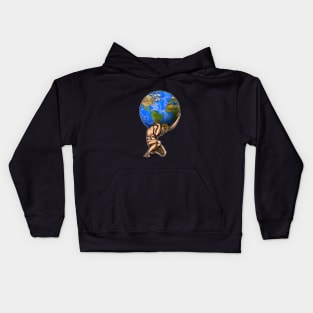 Atlas Greek mythology Kids Hoodie